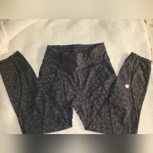 lululemon athletica Black Patterned Leggings